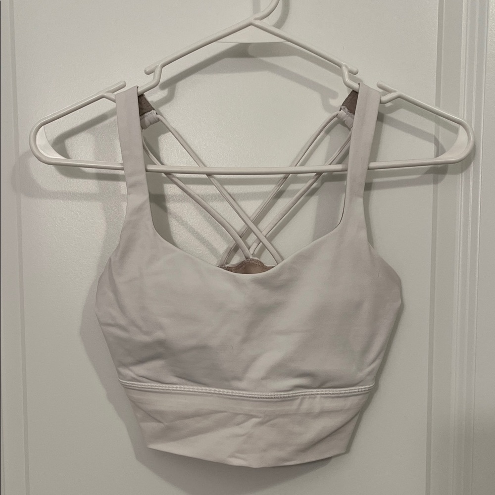 Lululemon Athletica White Strappy Sports Bra